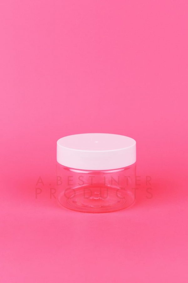 Transparent Scrub Jar 100 g with Screw Cap