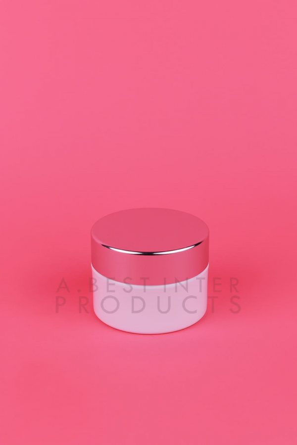 White Cream Jar 30 g with Aluminum Cap