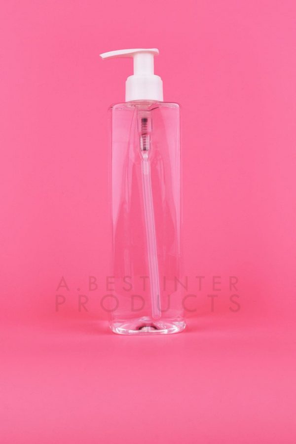 Tall Square Plastic Bottle 350 ml