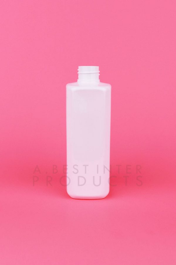 Transparent Square Cosmetic Bottle 250 ml