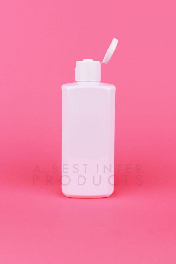 Transparent Square Cosmetic Bottle 250 ml