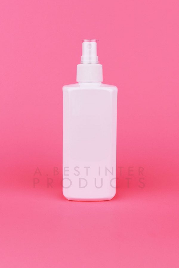 Transparent Square Cosmetic Bottle 250 ml