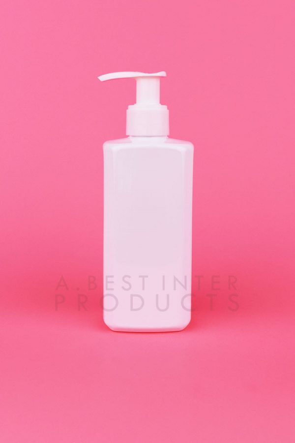 Transparent Square Cosmetic Bottle 250 ml