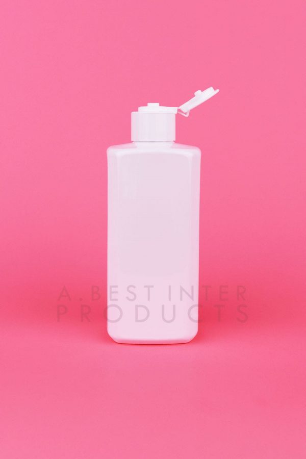 Transparent Square Cosmetic Bottle 250 ml