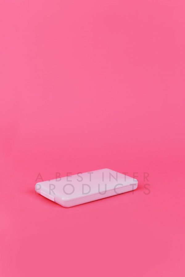 White Rectangle Cosmetic Container