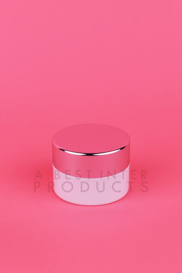 White Cream Jar 20 g with Aluminum Cap