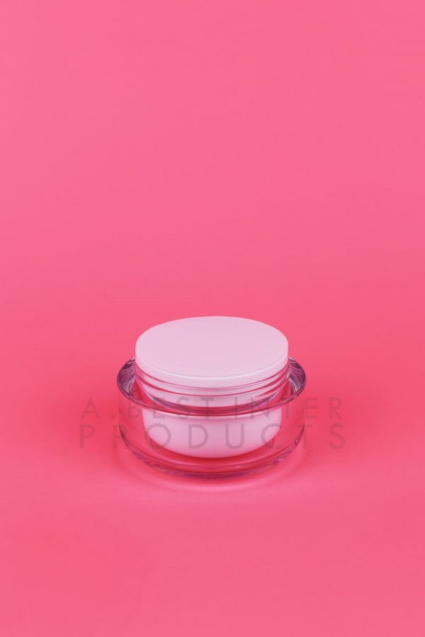 Clear Cream Jar 55 g with Inner Lid