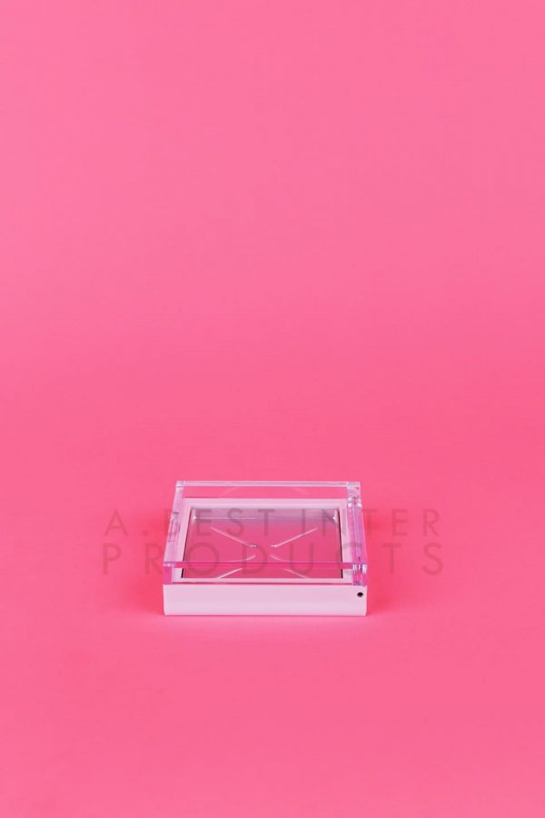 Cute Square Makeup Container Clear Cap with Palette