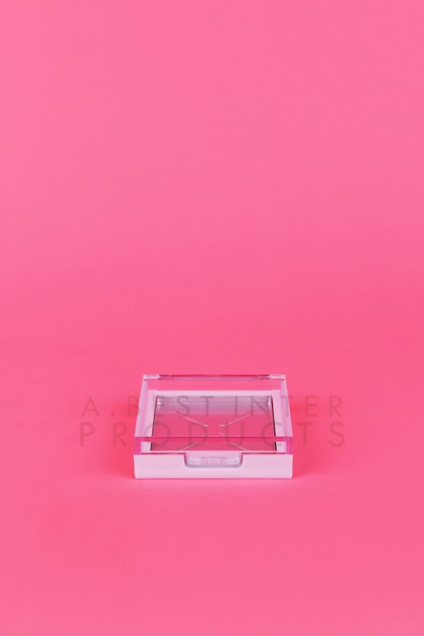 Cute Square Makeup Container Clear Cap with Palette