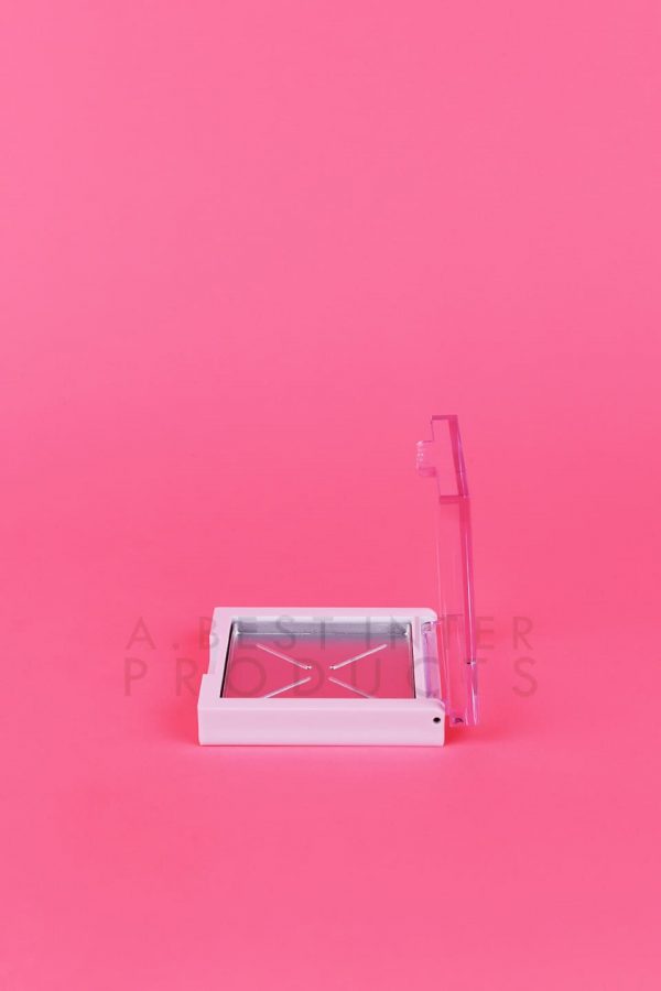 Empty Cute Square Makeup Case Clear Cap with Palette